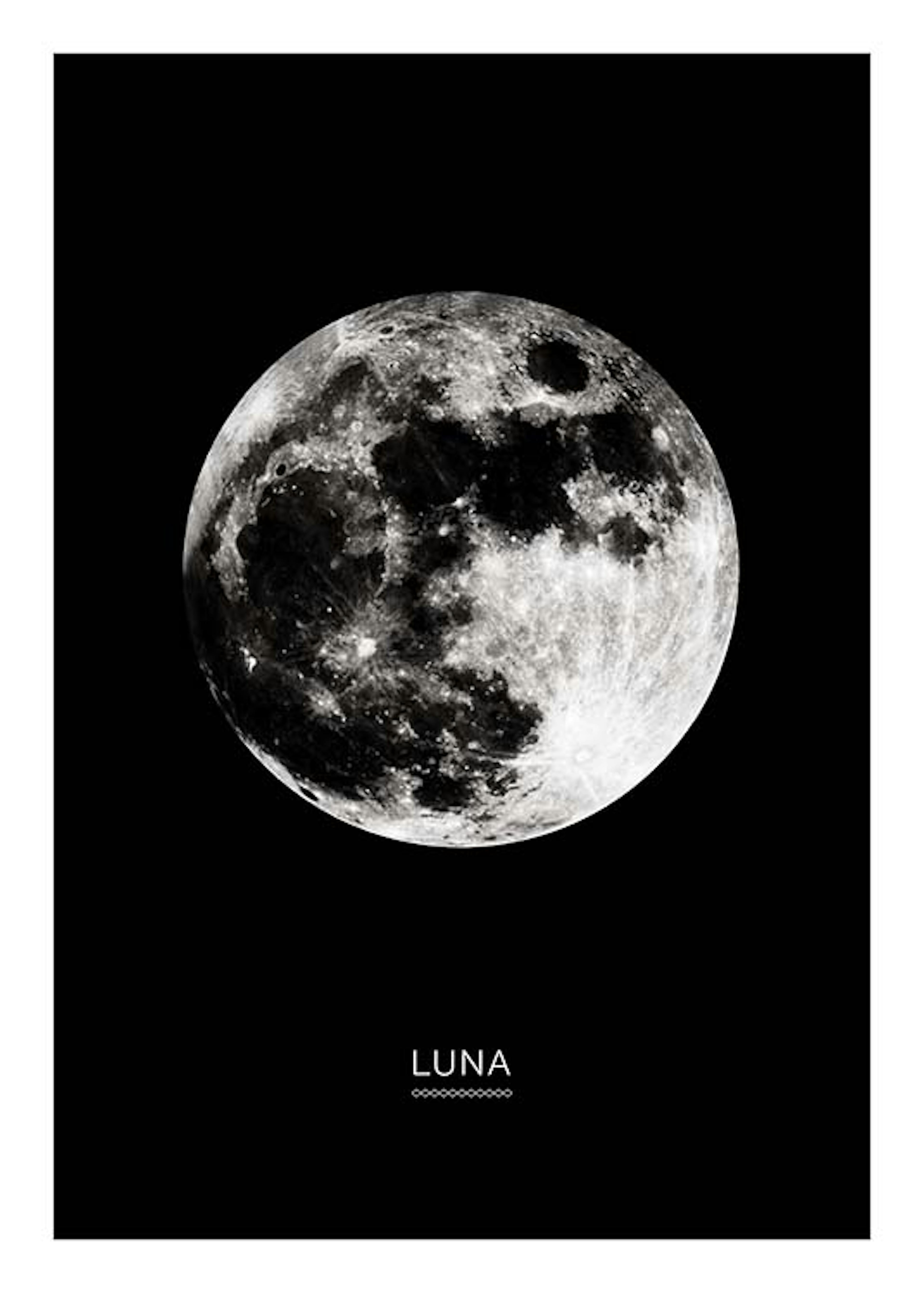 Moon In Black Poster