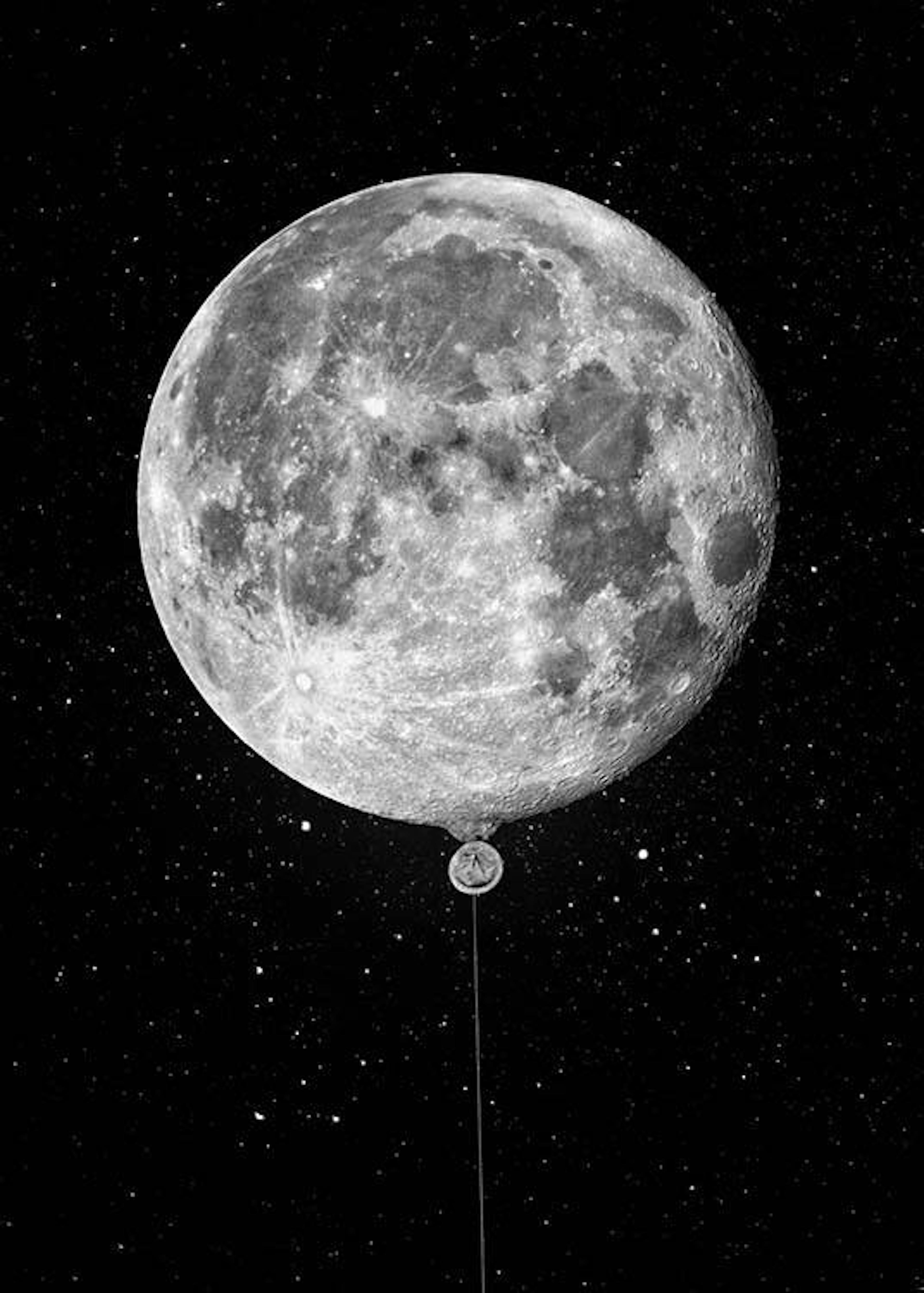 Moon Balloon Print