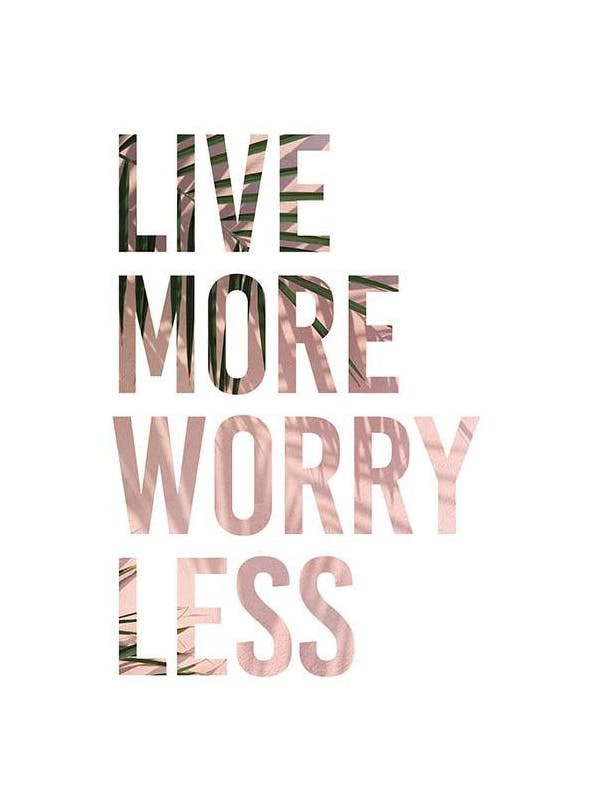 Live More Poster (21x30 cm) - Posters met tekst