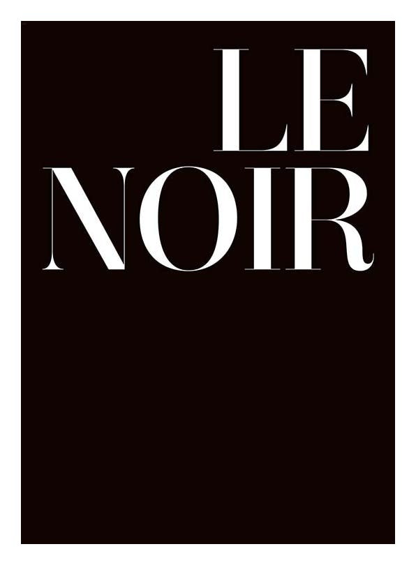 Le Noir Poster (50x70 cm) - Posters met tekst