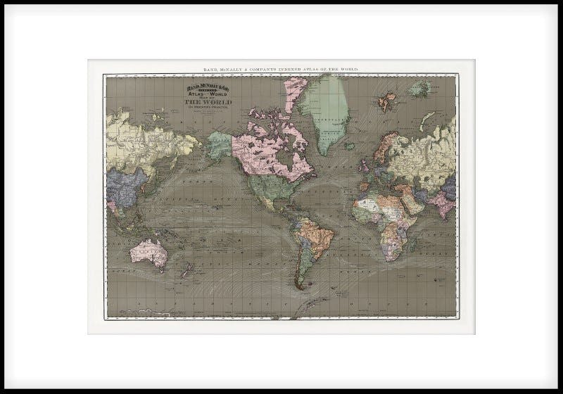 Posters and prints online with vintage maps and cities