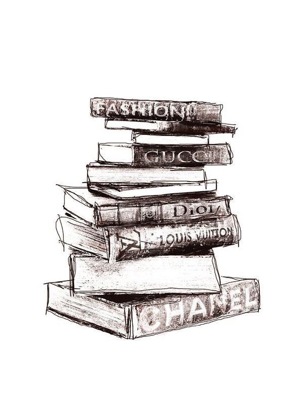 Fashion Books Poster (50x70 cm)