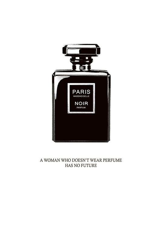 Fashion prints met quotes, Coco Chanel, poster met Chanel parfum. Posters online