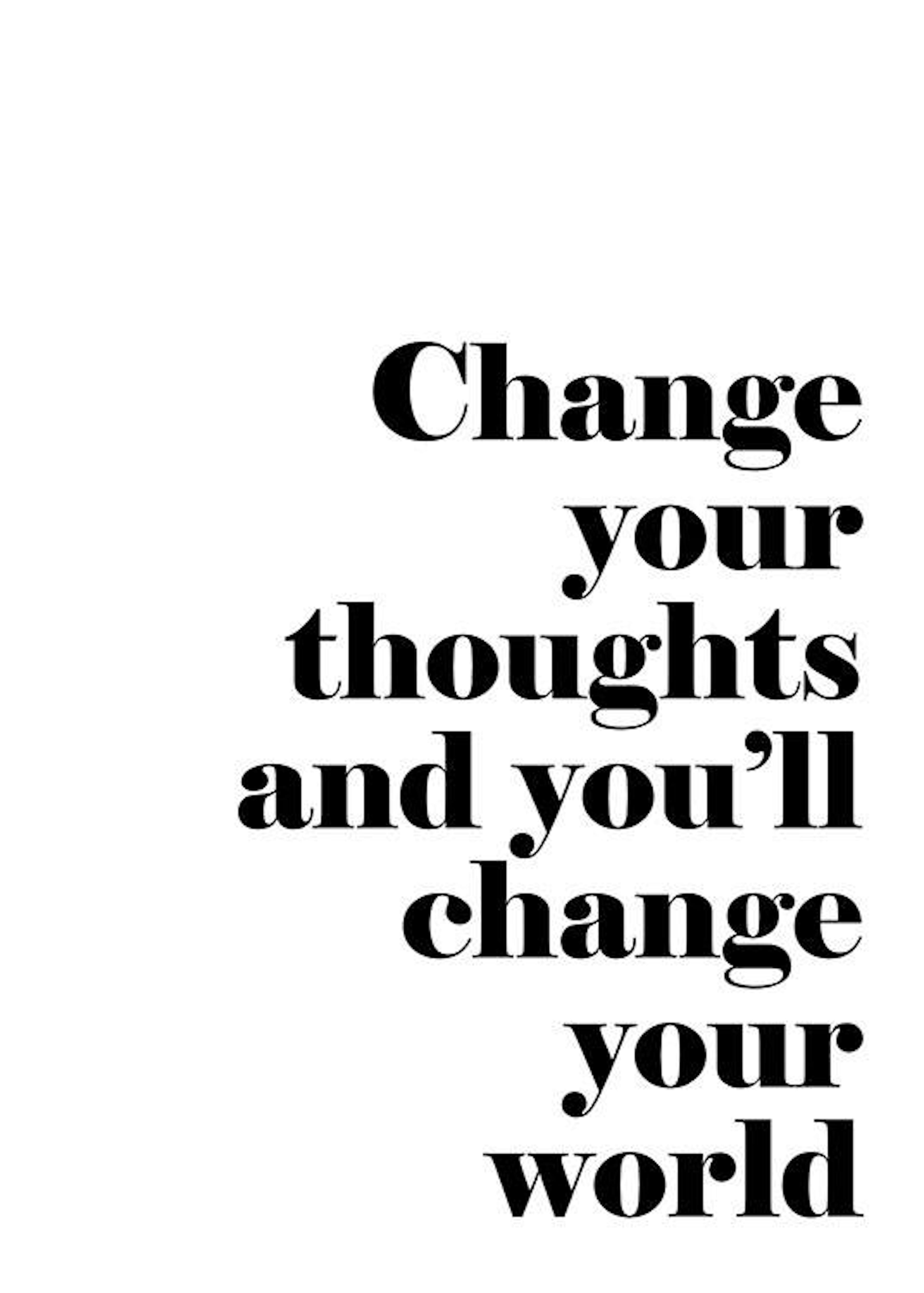 Change Your Thoughts, 포스터s 0