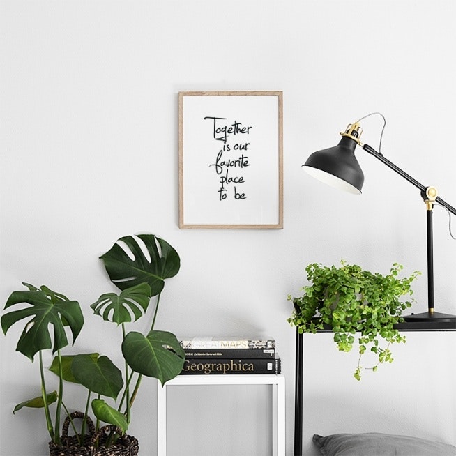 Stylish posters and prints with text. Black and white typography prints online.