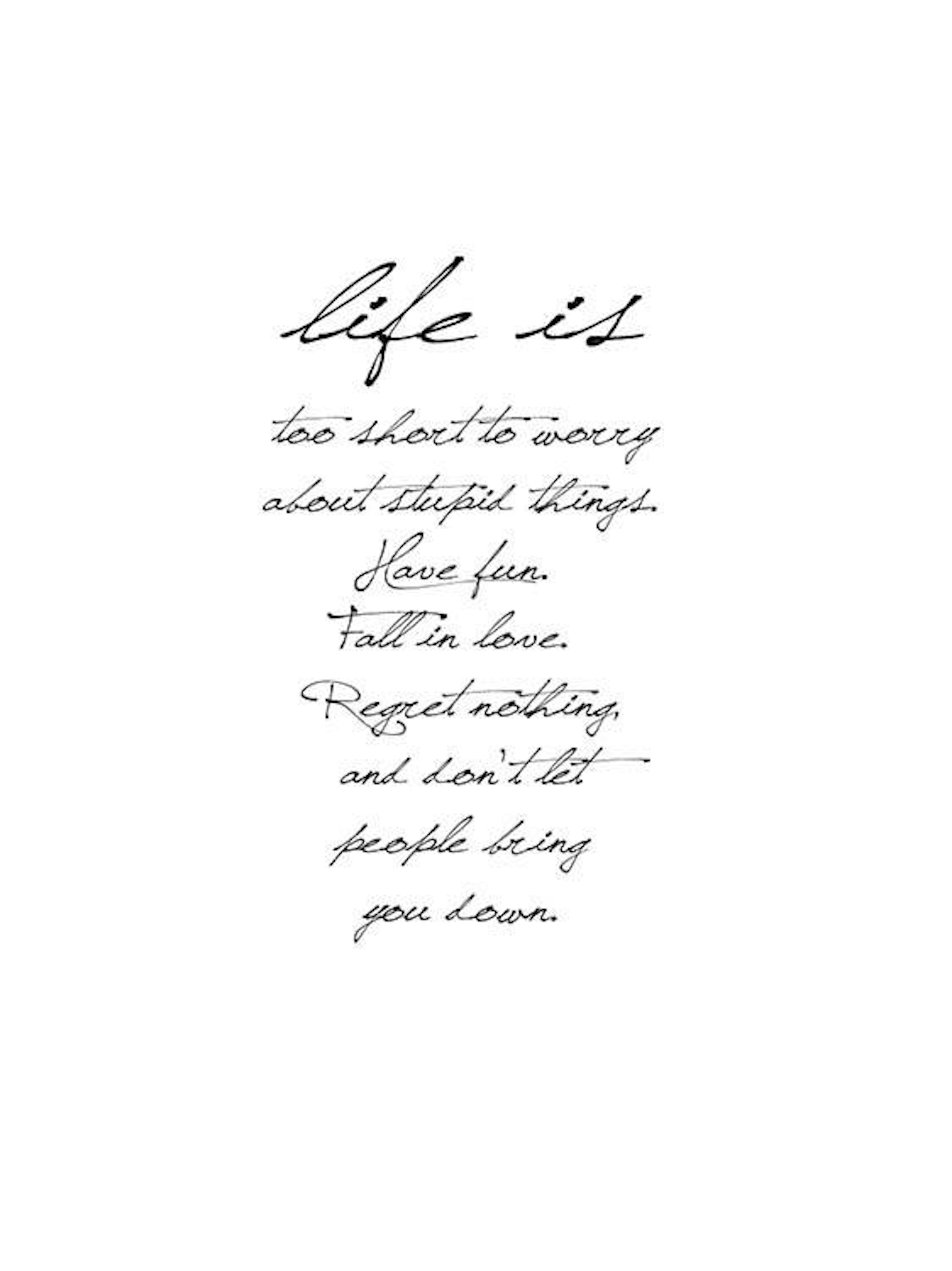 Life Is, Print 0