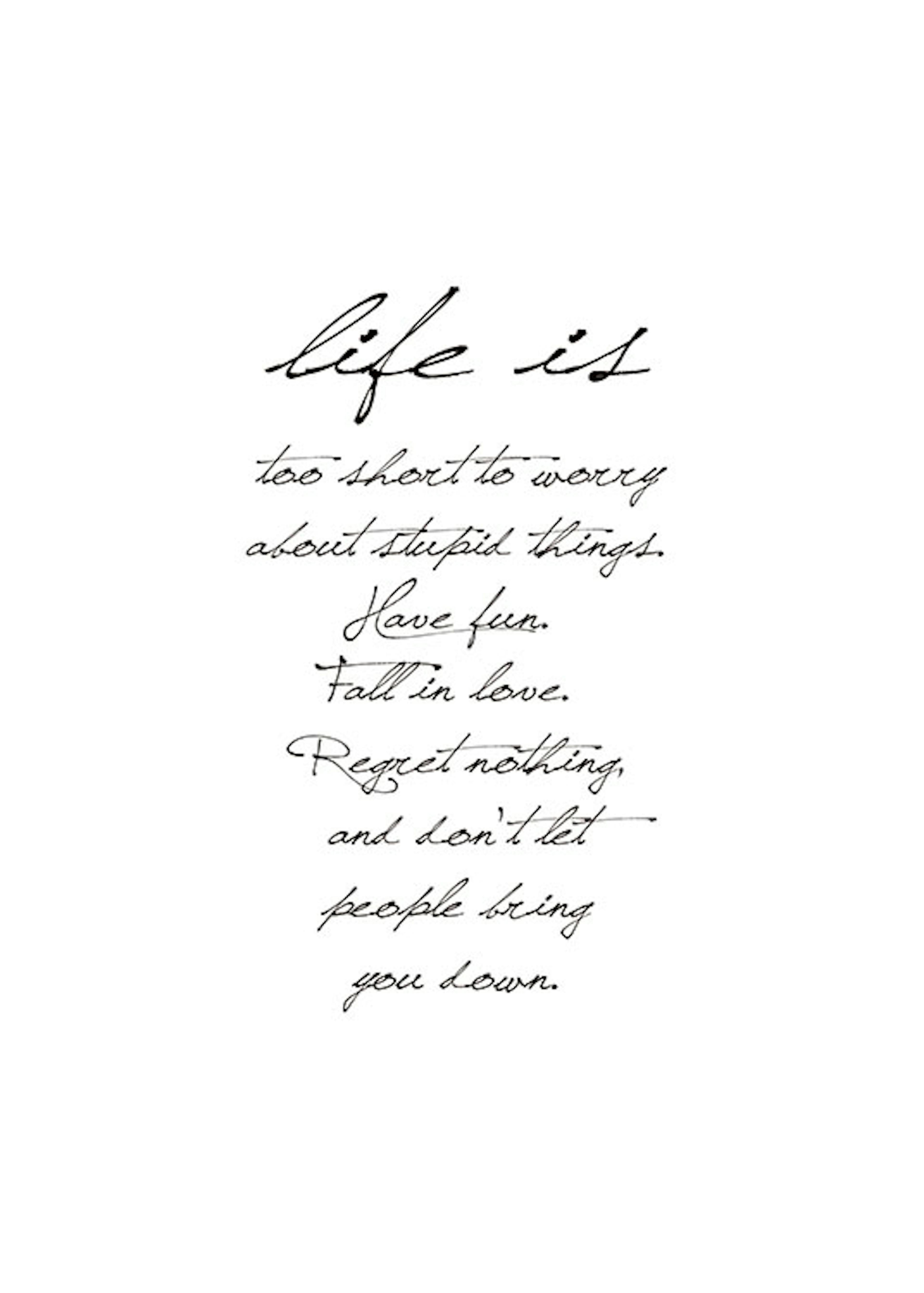 Life Is, 포스터 0
