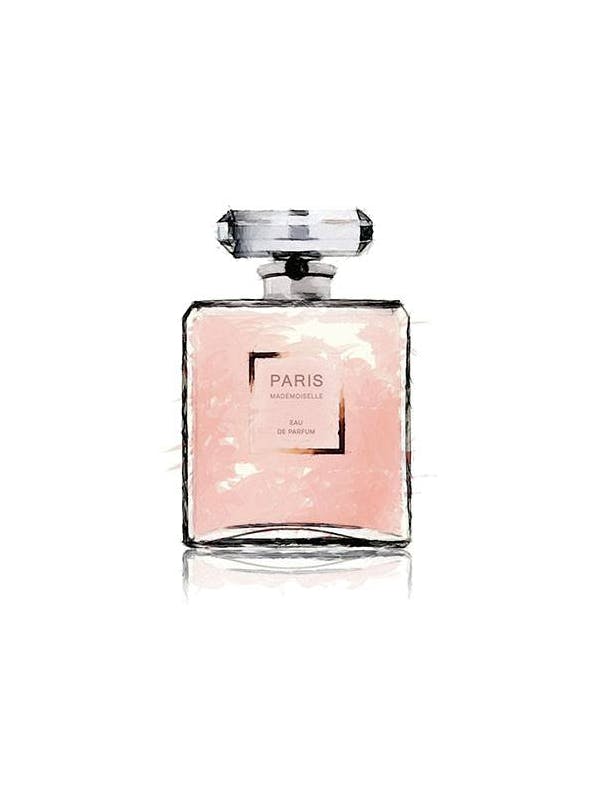 Prints - Pink Paris Perfume, Print (50x70 cm) - Fashion posters