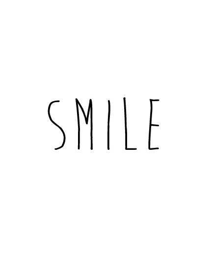 Smile Poster (13x18 cm)- Poster con testi e citazioni