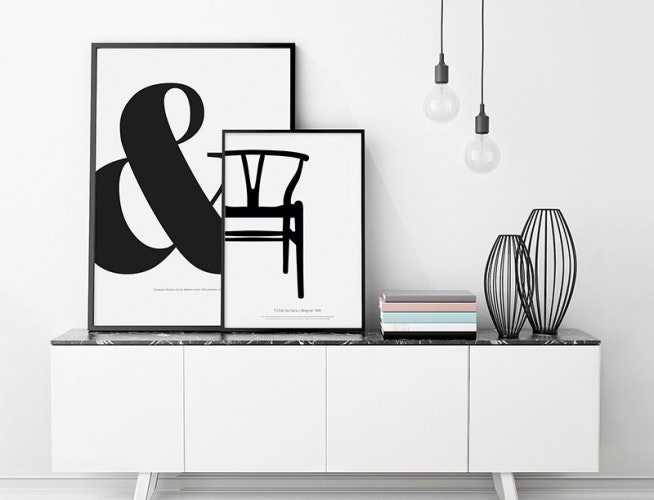 Stylové a levné grafické plakáty pro výzdobu obývacího pokoje