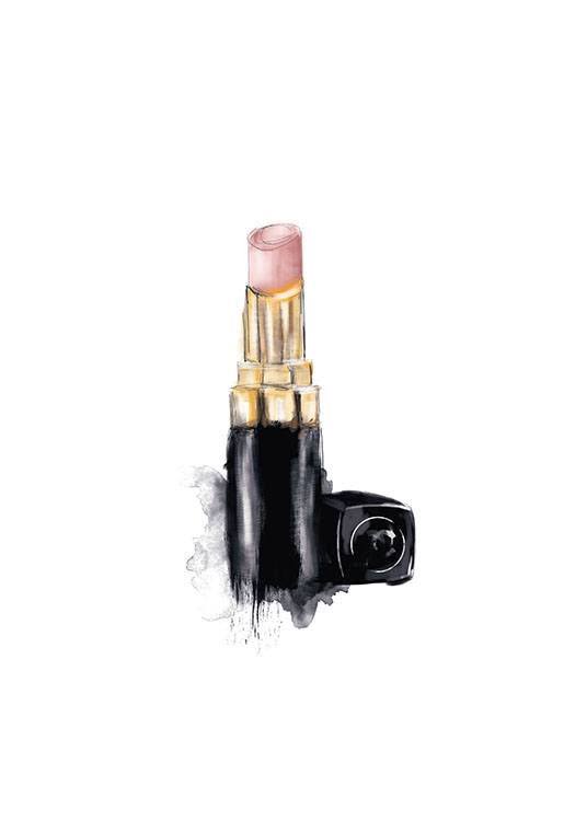 Chanel Lipstick Poster  Pink lipstick  deseniocom
