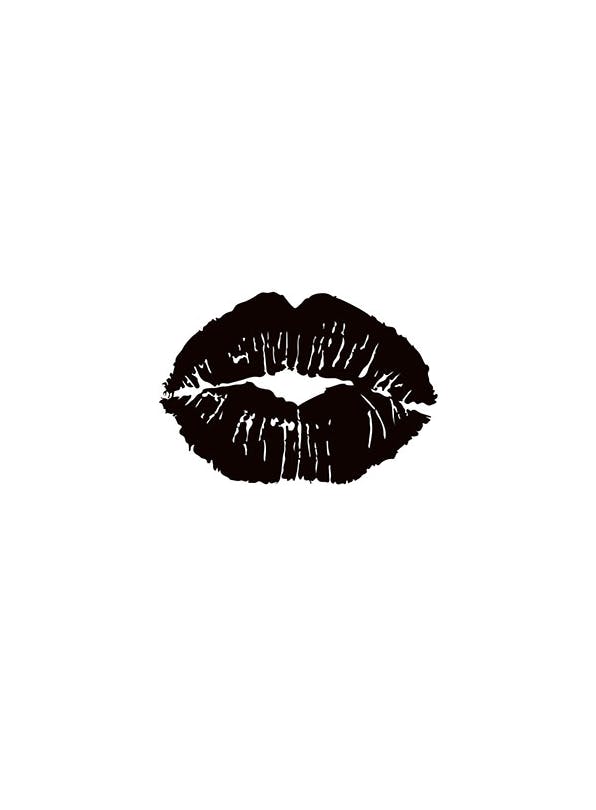 Prints - Black Lips, Print (50x70 cm) - Fashion posters