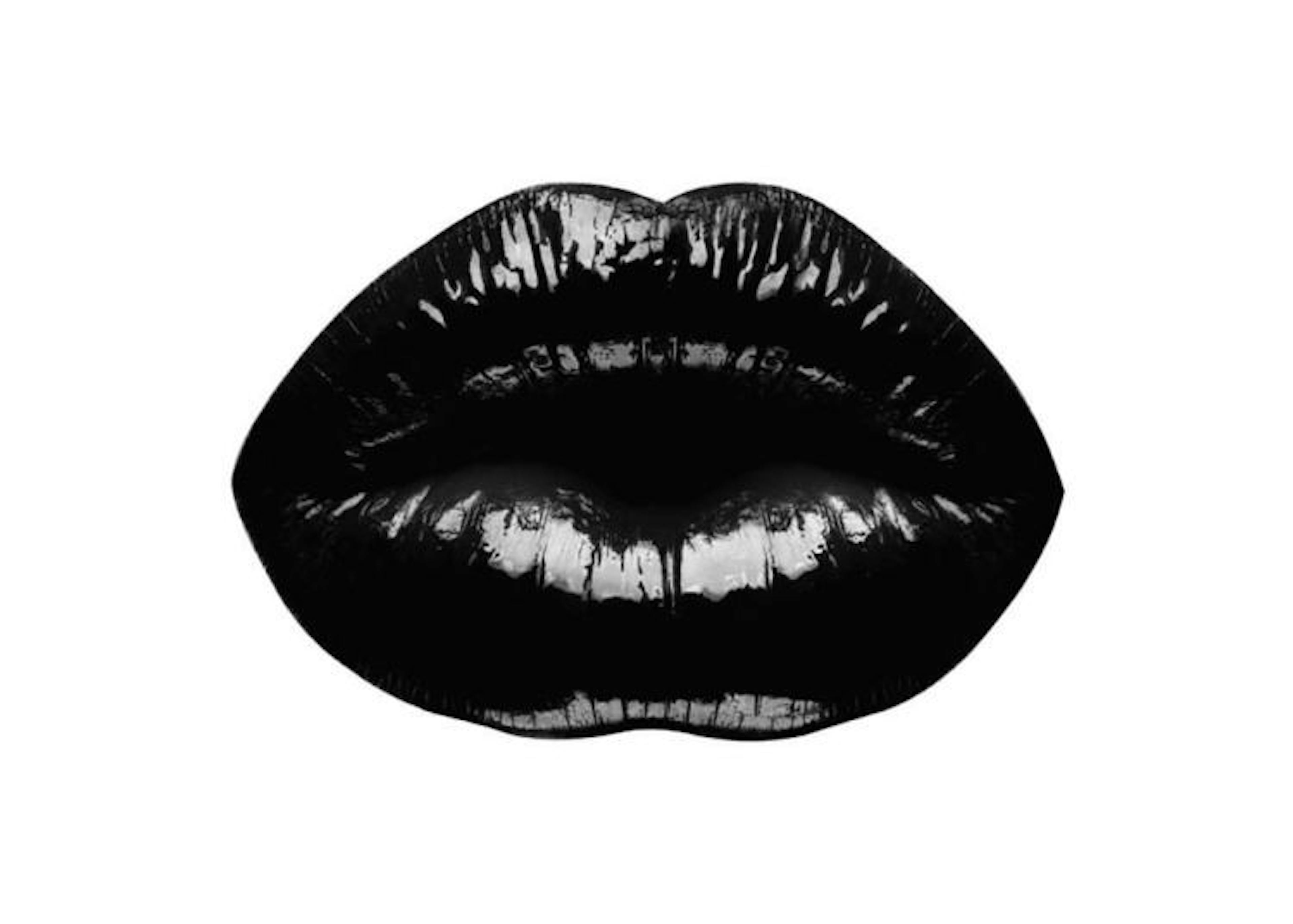 Black and white print with lips, pretty print for a home