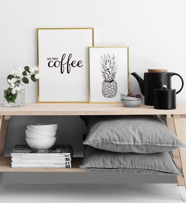 Poster kitchen first text But Kitchen the – with coffee for | art