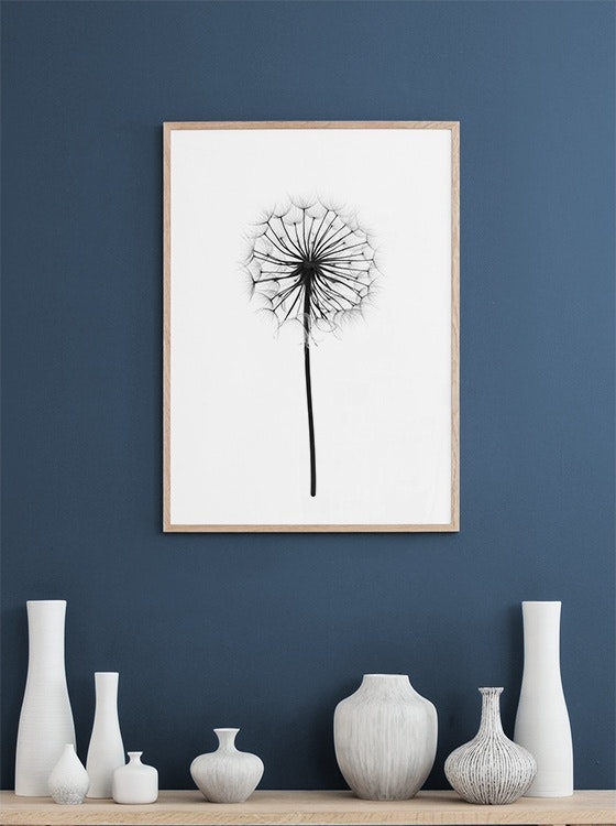 Estilosos pósters en línea con fotografía de flores. Cuadros botánicos y print.