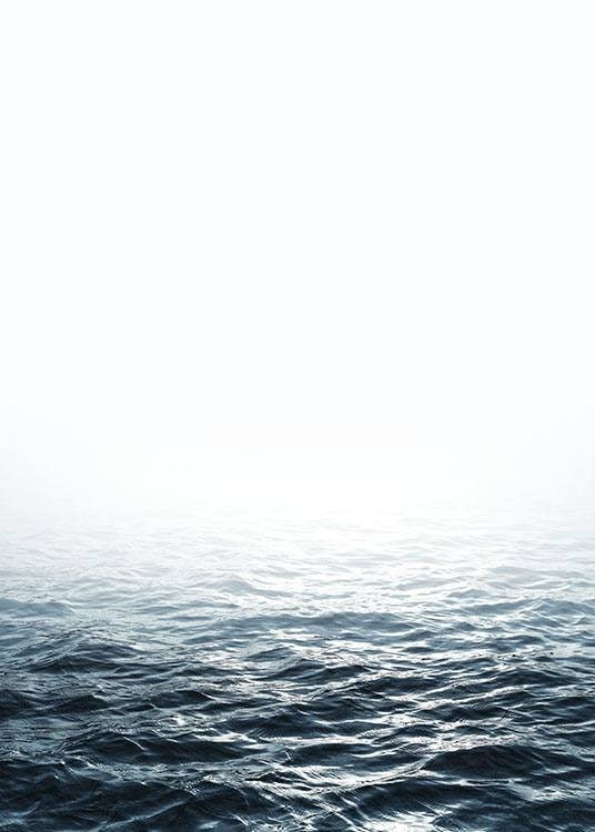 Plakat med flot fotografi af havet, posters med naturbilleder