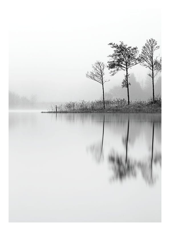 Prints - Lake, Print (21x30 cm) - Black & white prints