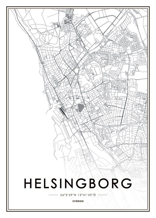 Posters och prints med städer och kartor