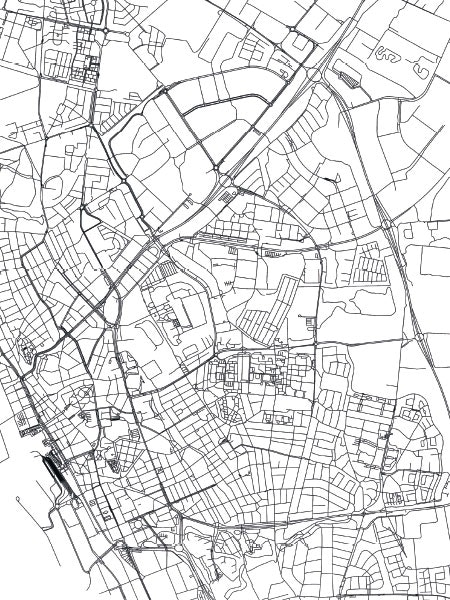 Póster con mapa de Helsingborg en primer plano