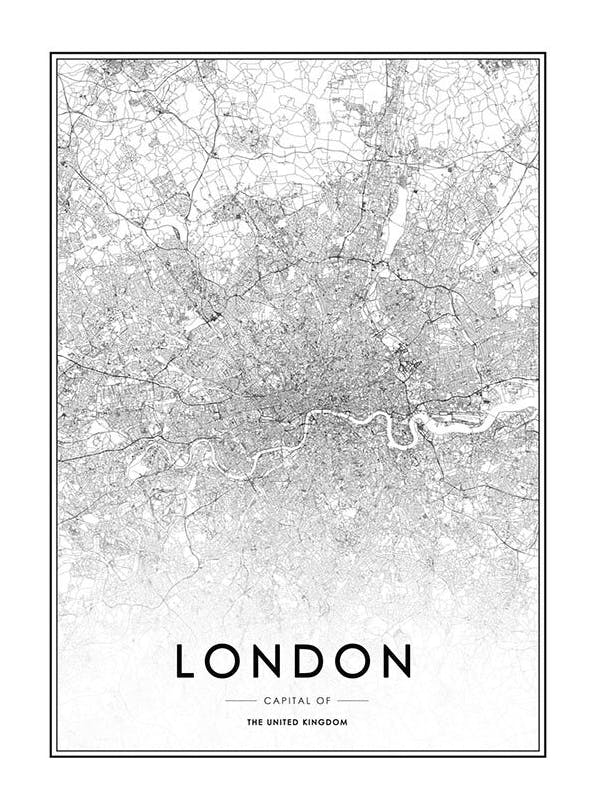 Prints - London Print (50x70 cm) - Black & white prints