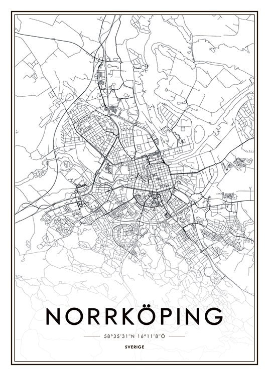 Cleanly designed prints with maps and cities online