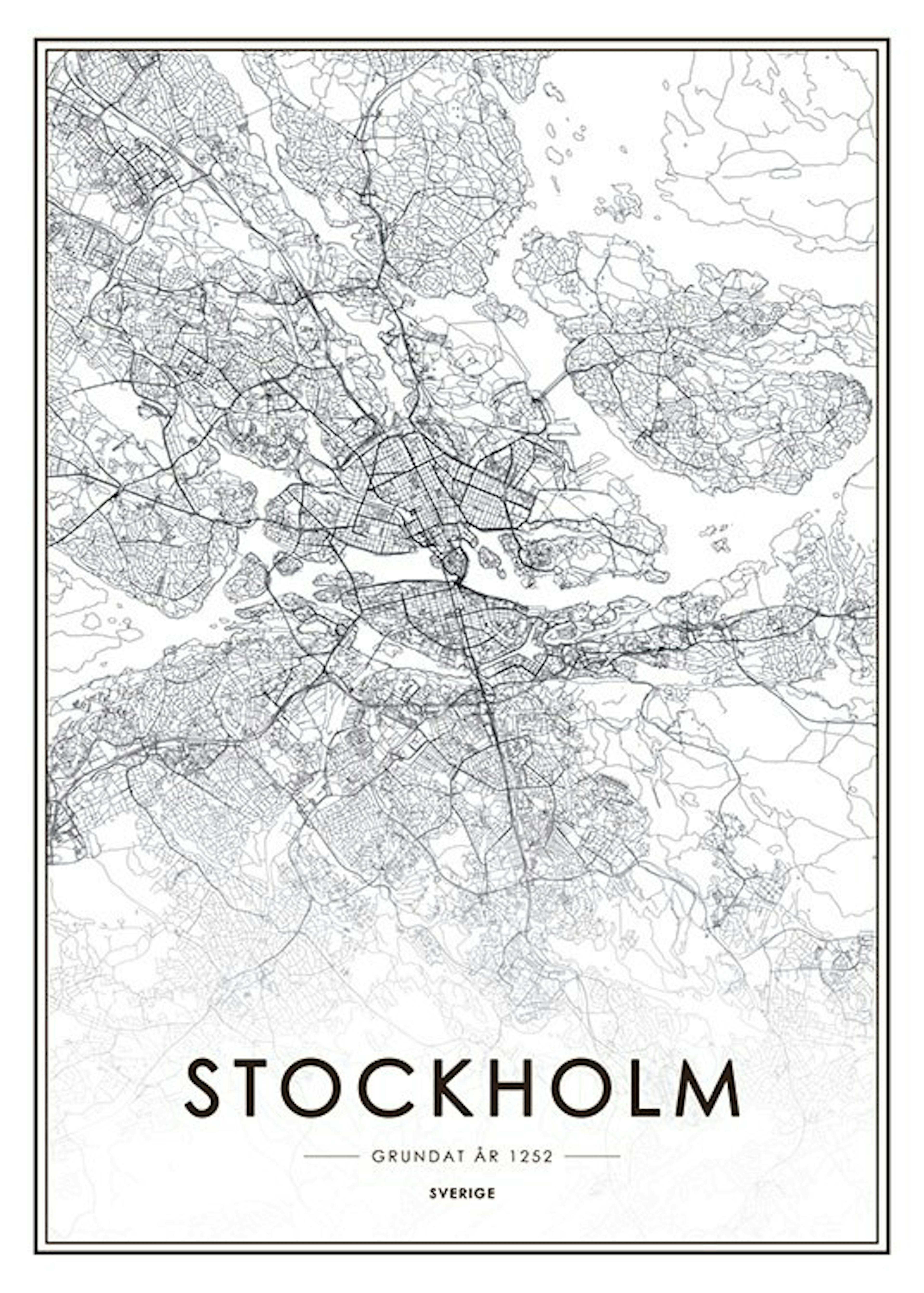 Stockholm Map, 포스터 0