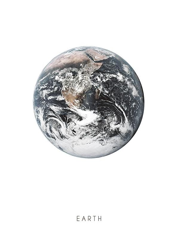 Earth, Affiche (50x70 cm)  Posters de l'espace & astronomie