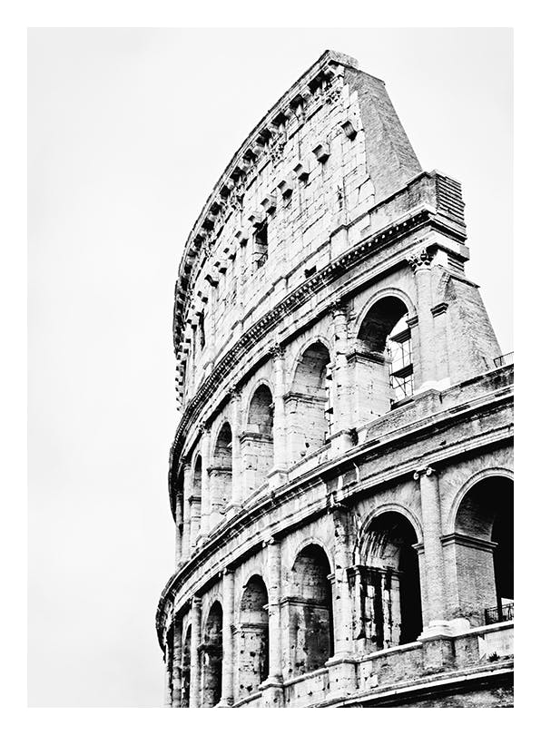 Colosseum, Affiche (50x70 cm) - Affiches noir et blanc