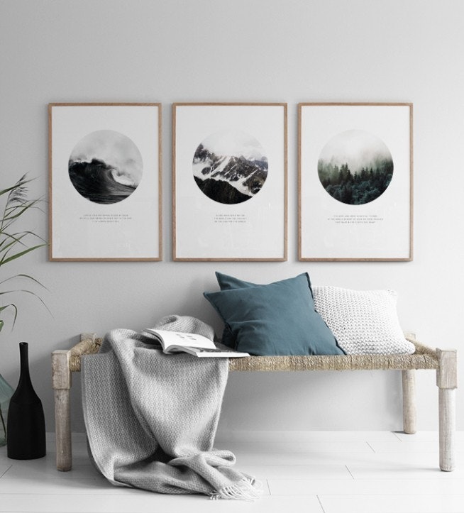 Scandinavian posters and art prints, gallery wall
