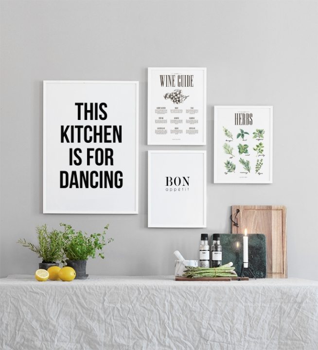 Poster für die Küche wine guide | Küchenposter, stilvolles Poster zum Thema  Wein –