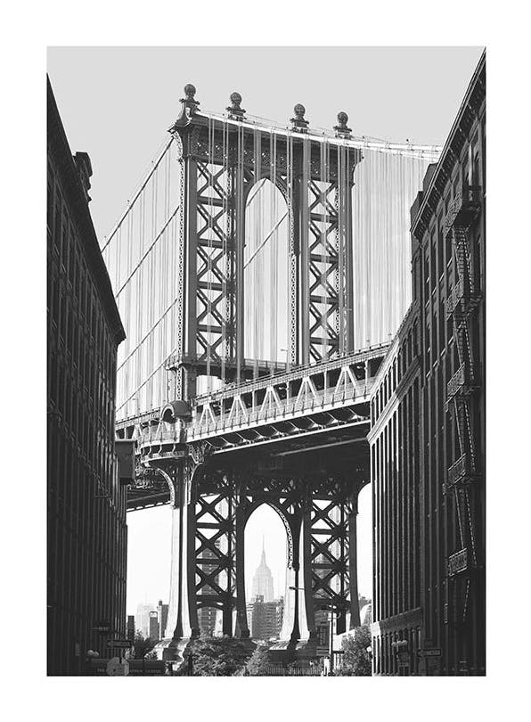 Prints - Manhattan Bridge, Print (50x70 cm) - Black & white prints