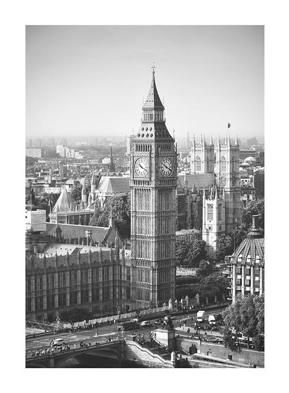 Prints - Big Ben, Print (30x40 cm) - Black & white prints