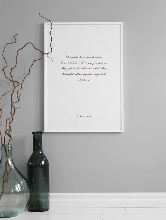 Stylish typography prints with quotes and posters for modern interior design onl