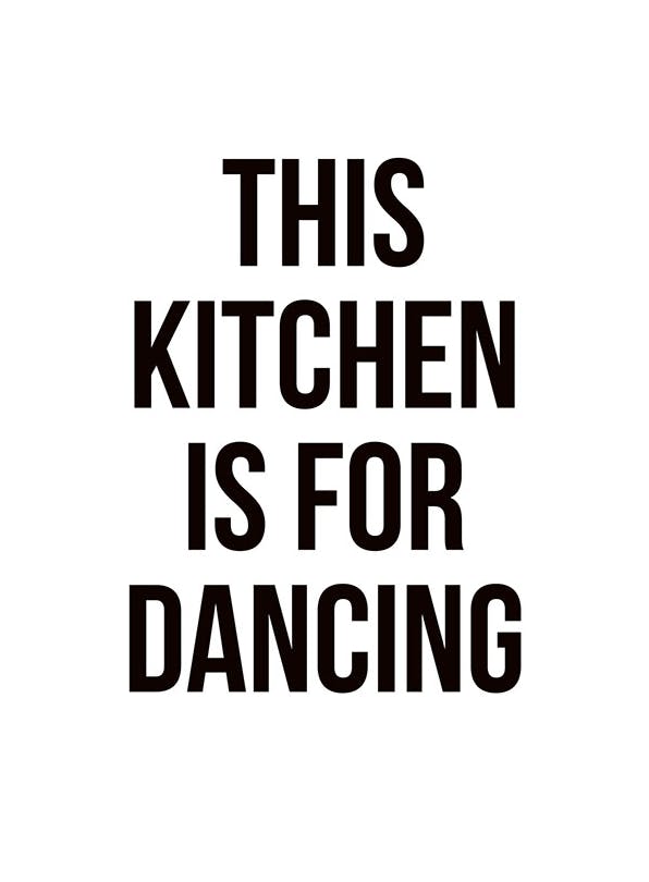 Dancing, Affiche (21x30 cm)  Affiche à texte