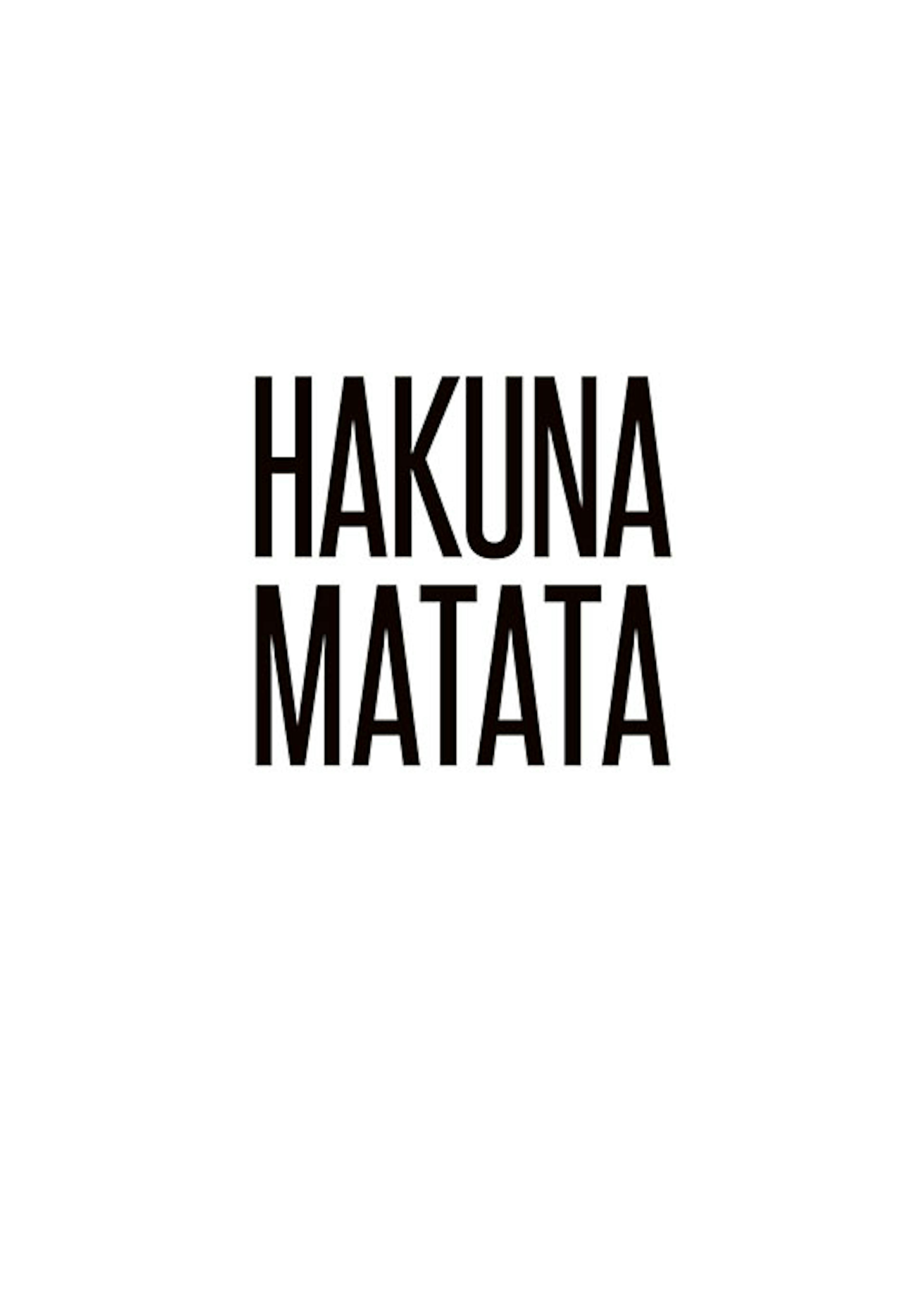 Hakuna Matata, 포스터 0