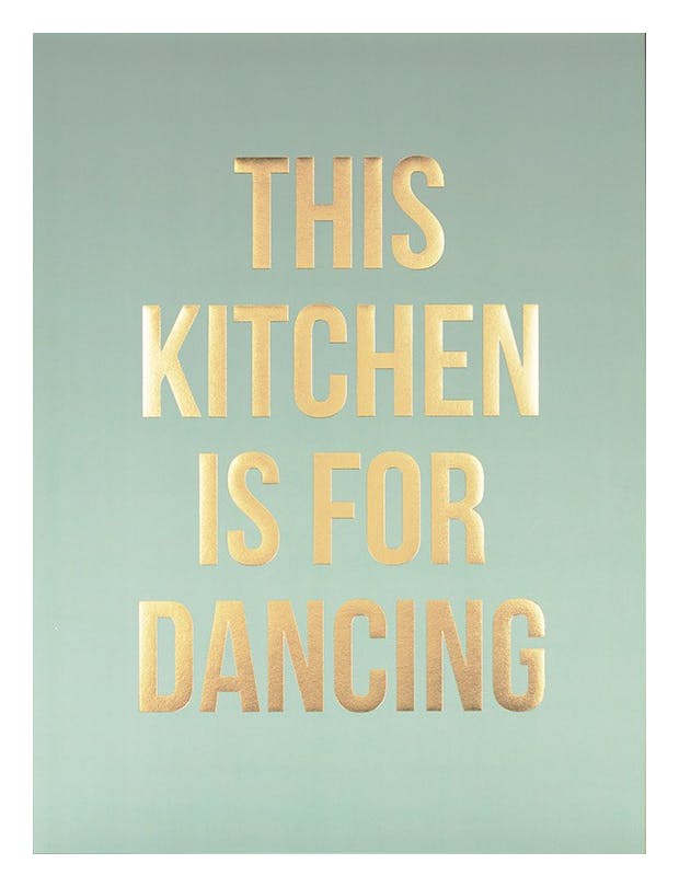 Dancing Gold Poster (30x40 cm)- Poster in oro e argento