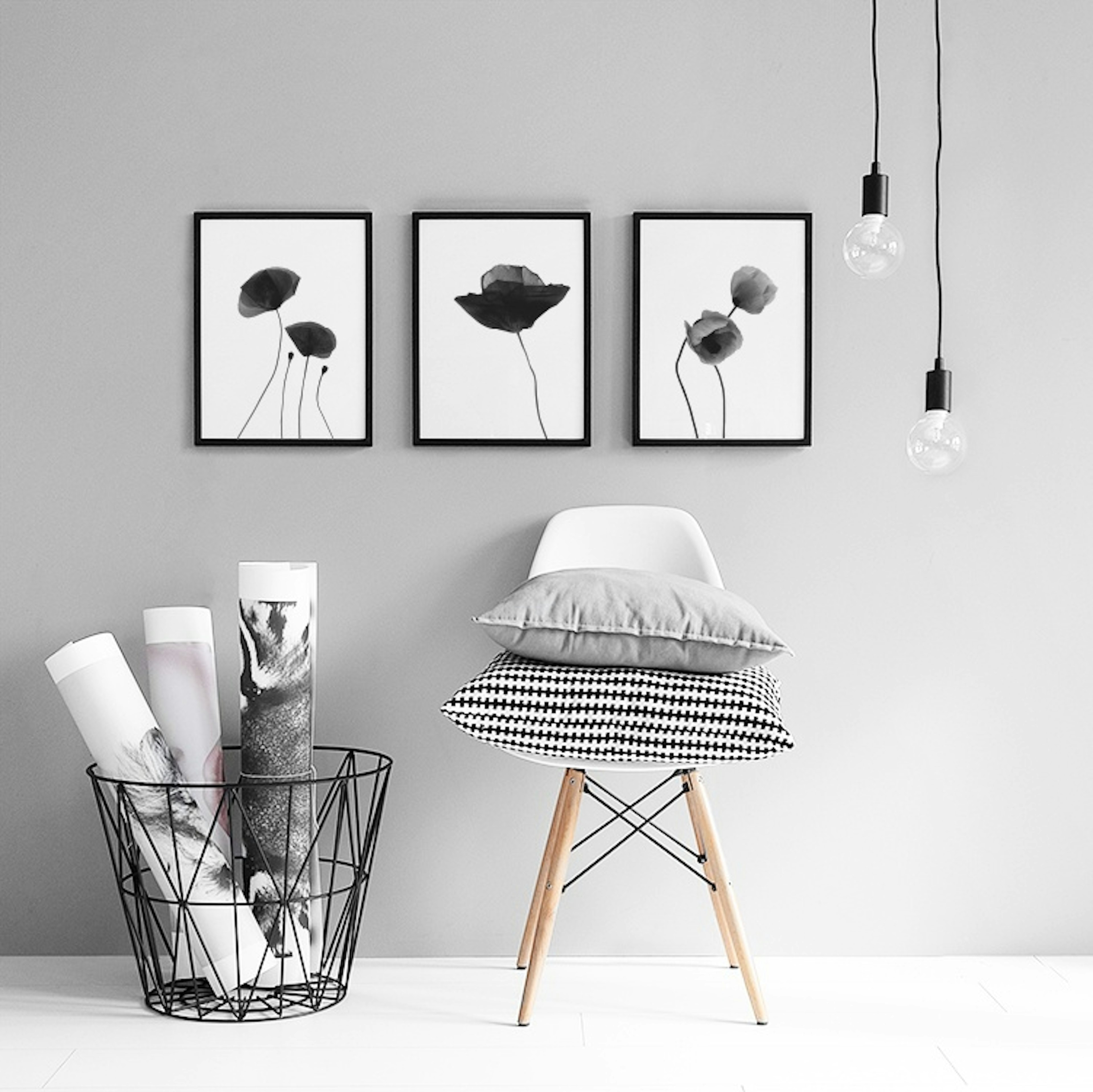 Poster med blommotiv