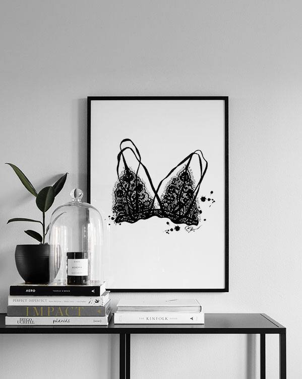 Lacy Bralette Poster