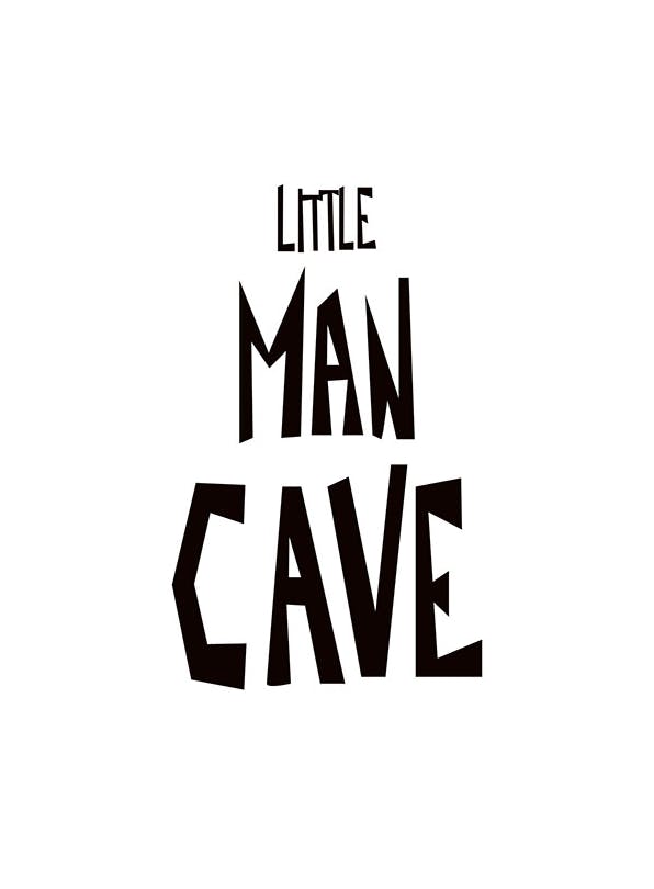 Little Man Cave Plakat (30x40 cm) - Plakater til børneværelset