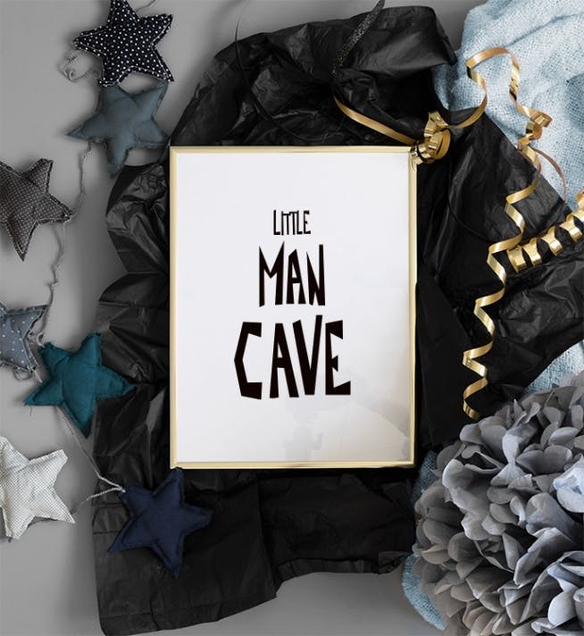 Little Man Cave Poster little-man-cave-poster