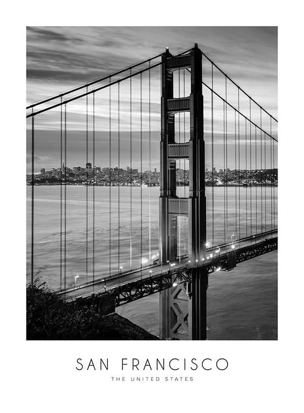 Golden Gate Bridge Poster (30x40 cm)