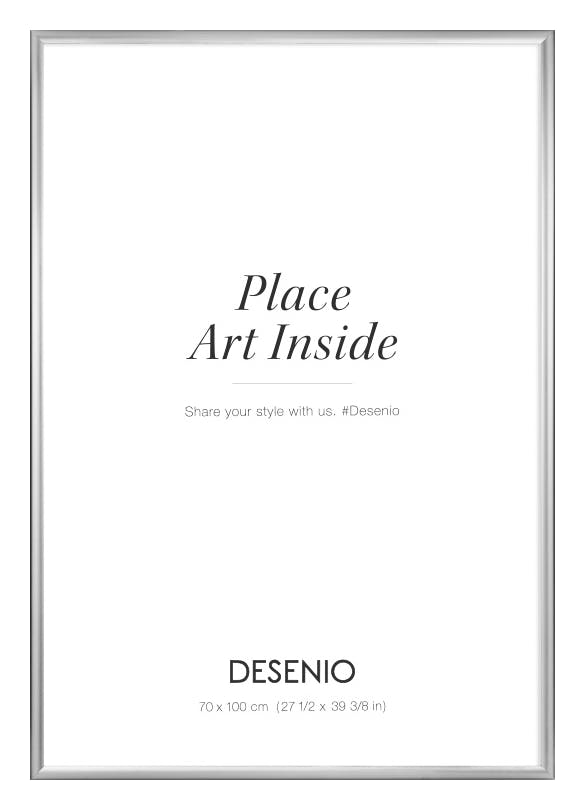 Picture frame Silver, 70x100 plexi (70x100 cm)