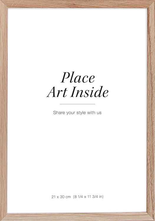 gebrek belediging Betsy Trotwood Oak picture frame, 8.3' x 11.8' - Wooden oak frame, 8.3' x 11.8' -  desenio.com
