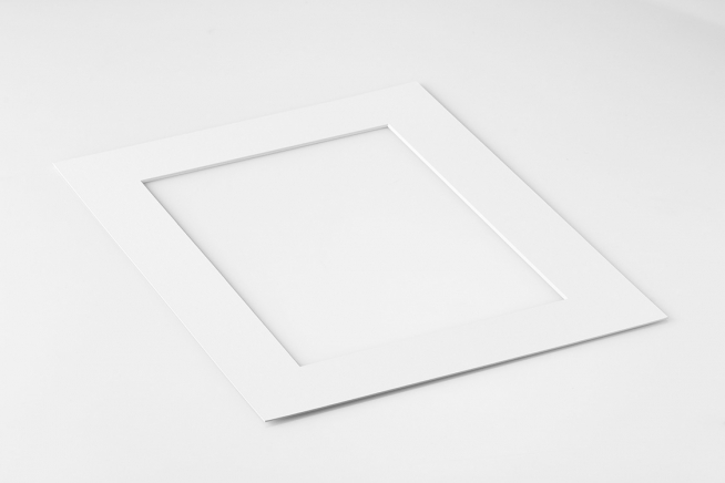 Mat board white, 12” x 16” in