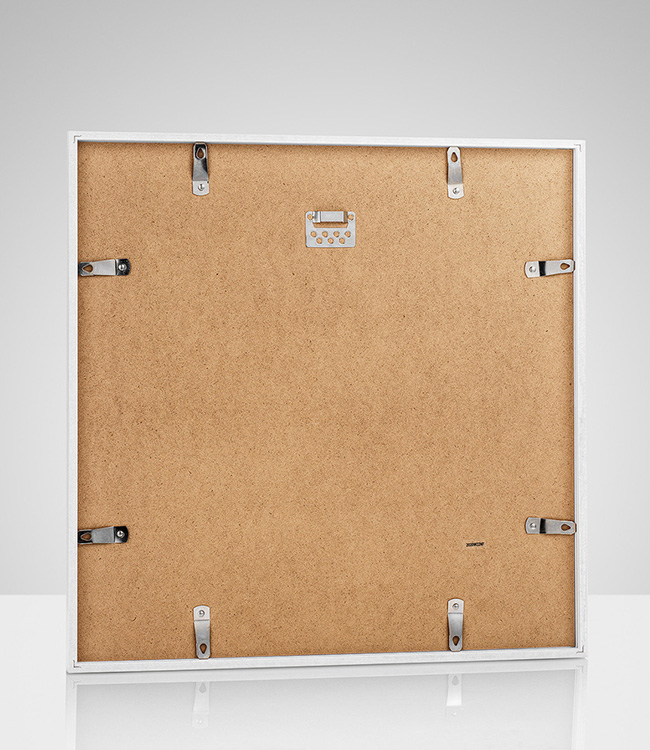 Cadre en bois blanc large 50x50cm - Qualité Premium - ArtPhotoLimited