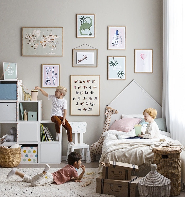 Playful moments gallery wall