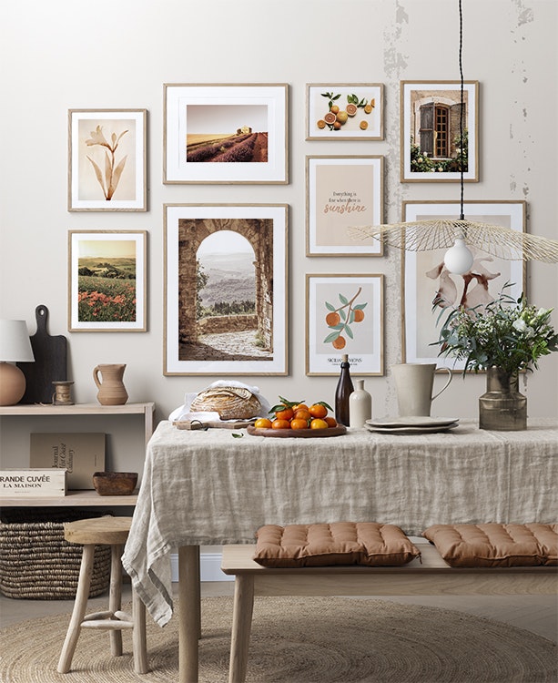 Citrus In Provence gallery wall