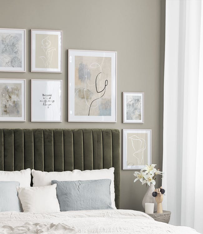 Beautiful Lines gallery wall