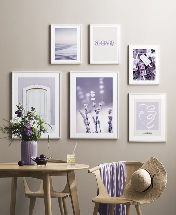 Purple Love galería de pared