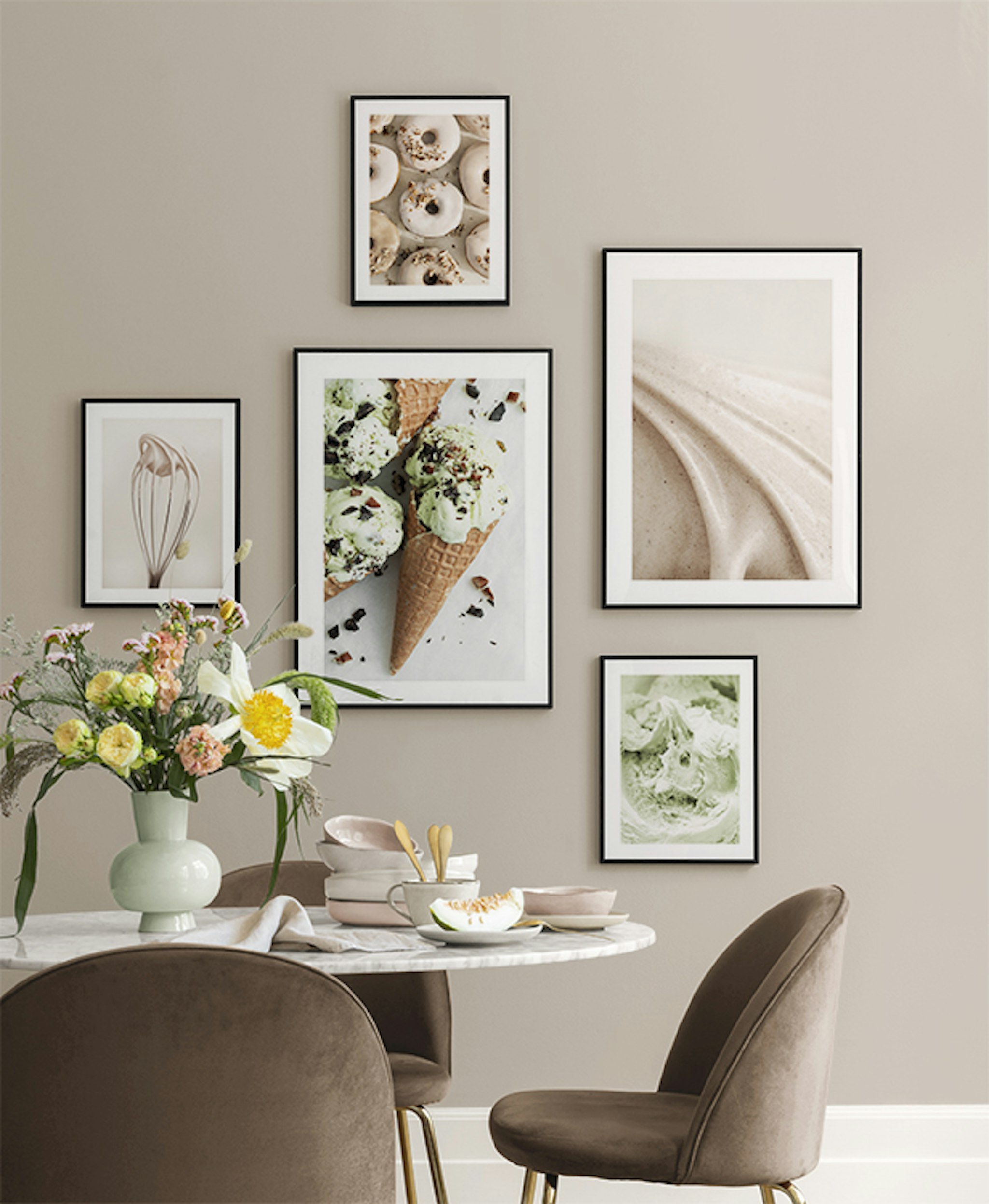 Kitchen wall art ideas Gallery walls Desenio.co.uk